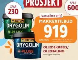 Byggmakker OLJEDEKKBEIS/ OLJEMALING tilbud