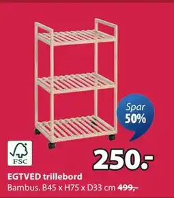 JYSK EGTVED trillebord tilbud