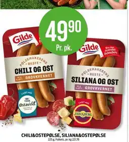 Kiwi CHILI&OSTEPØLSE, SILIANA&OSTEPØLSE tilbud
