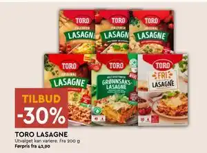 Coop Mega TORO LASAGNE tilbud
