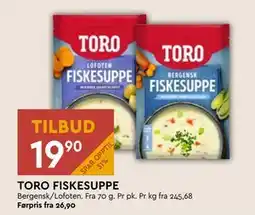 Coop Mega TORO FISKESUPPE tilbud