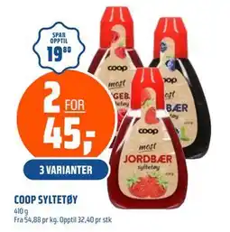 Coop Obs COOP SYLTETØY tilbud