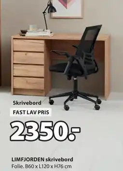 JYSK LIMFJORDEN skrivebord tilbud