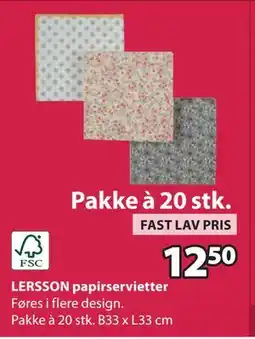 JYSK FAST LAV PRIS tilbud