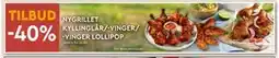 Coop Mega NYGRILLET KYLLINGLÅR/-VINGER/ -VINGER LOLLIPOP tilbud