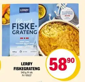 Coop Extra LERØY FISKEGRATENG tilbud