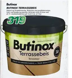 Coop Byggmix BUTINOX TERRASSEBEIS tilbud