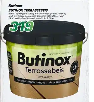 Coop Byggmix BUTINOX TERRASSEBEIS tilbud