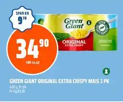 Coop Obs GREEN GIANT ORIGINAL EXTRA CRISPY MAIS 3 PK tilbud