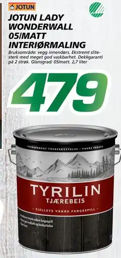 Coop Byggmix JOTUN LADY WONDERWALL 05/MATT INTERIØR tilbud