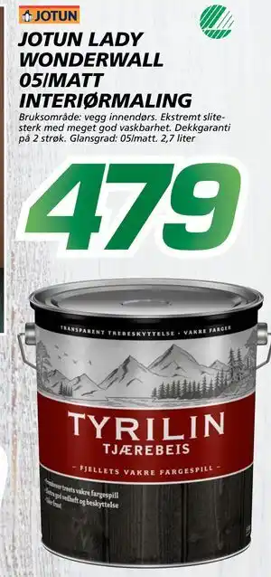 Coop Byggmix JOTUN LADY WONDERWALL 05/MATT INTERIØR tilbud