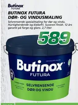 Coop Byggmix BUTINOX FUTURA DØR- OG VINDUS tilbud