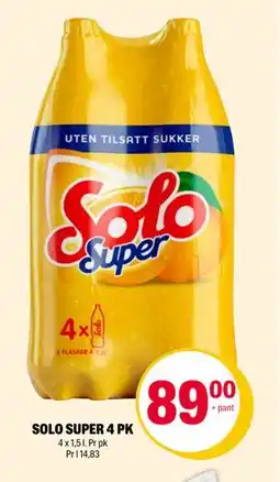 Coop Extra SOLO SUPER 4 PK tilbud