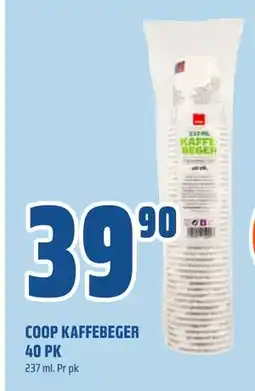 Coop Obs COOP KAFFEBEGER 40 PK tilbud