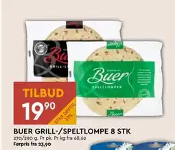 Coop Mega BUER GRILL-/SPELTLOMPE 8 STK tilbud