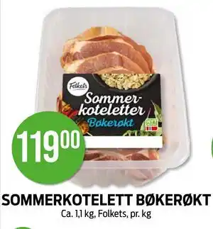 Kiwi SOMMERKOTELETT BØKERØKT tilbud