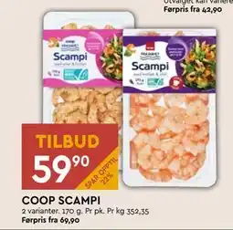 Coop Mega COOP SCAMPI tilbud