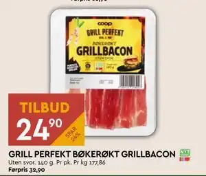 Coop Mega GRILL PERFEKT BØKERØKT GRILLBACON tilbud