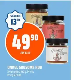 Coop Obs ONKEL GRUSOMS RUB tilbud