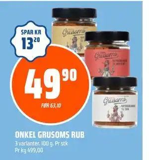 Coop Obs ONKEL GRUSOMS RUB tilbud