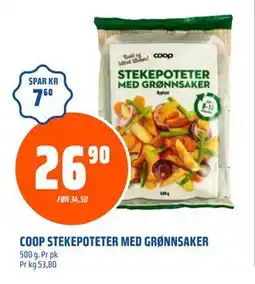 Coop Obs COOP STEKEPOTETER MED GRØNNSAKER tilbud