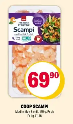 Coop Extra COOP SCAMPI tilbud