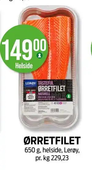 Kiwi ØRRETFILET tilbud