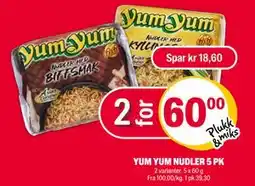 Coop Extra YUM YUM NUDLER 5 PK tilbud