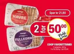 Coop Extra COOP FAVORITTBRØD tilbud