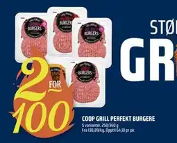 Coop Obs COOP GRILL PERFEKT BURGERE tilbud
