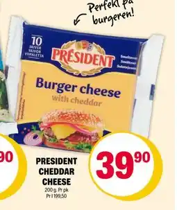 Coop Extra PRESIDENT CHEDDAR CHEESE tilbud