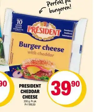 Coop Extra PRESIDENT CHEDDAR CHEESE tilbud