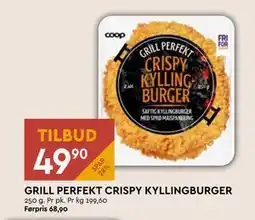 Coop Mega GRILL PERFEKT CRISPY KYLLINGBURGER tilbud