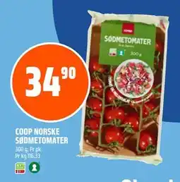 Coop Obs COOP NORSKE SØDMETOMATER tilbud