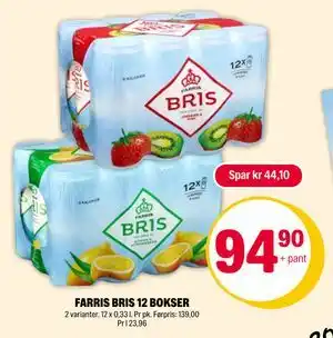 Coop Extra FARRIS BRIS 12 BOKSER tilbud