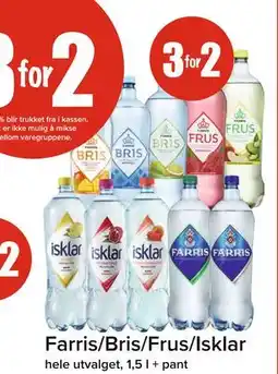 Spar Farris/Bris/Frus/Isklar tilbud