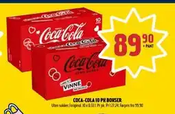 Coop Prix COCA-COLA 10 PK BOKSER tilbud