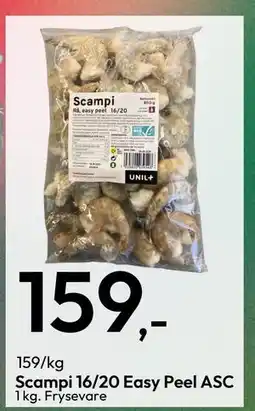 Gigaboks Scampi 16/20 Easy Peel ASC tilbud