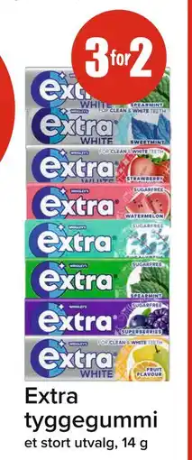 Spar Extra tyggegummi tilbud