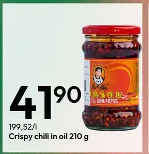 Gigaboks Crispy chili in oil 210 g tilbud