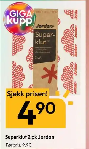 Gigaboks Superklut 2 pk Jordan tilbud