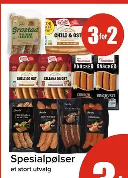 Spar Spesialpølser tilbud