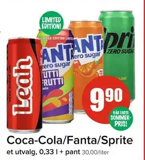 Spar Coca-Cola/Fanta/Sprite tilbud