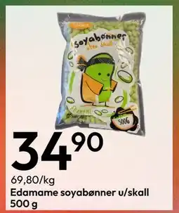 Gigaboks Edamame soyabønner u/skall 500 g tilbud