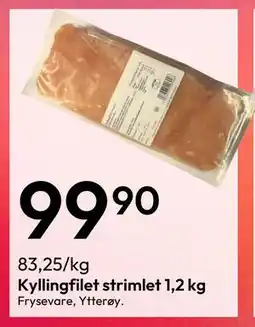 Gigaboks Kyllingfilet strimlet 1,2 kg tilbud