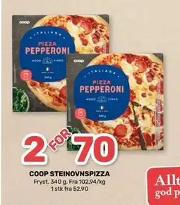 Matkroken COOP STEINOVNSPIZZA tilbud