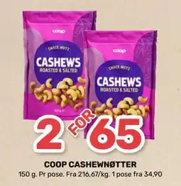 Matkroken COOP CASHEWNØTTER tilbud