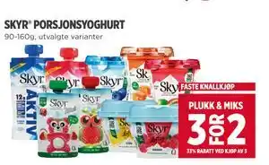 Meny SKYR PORSJONSYOGHURT tilbud