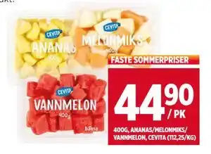 Meny 400G, ANANAS/MELONMIKS/ VANNMELON, CEVITA tilbud