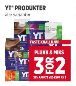 Meny YT PRODUKTER tilbud